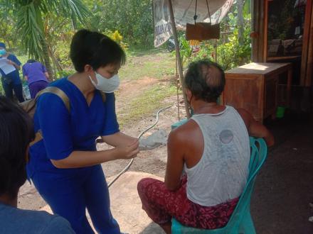 Pelaksanan Door to Door Vaksinasi Biofarma Dosis ke-2 di Desa Ularan